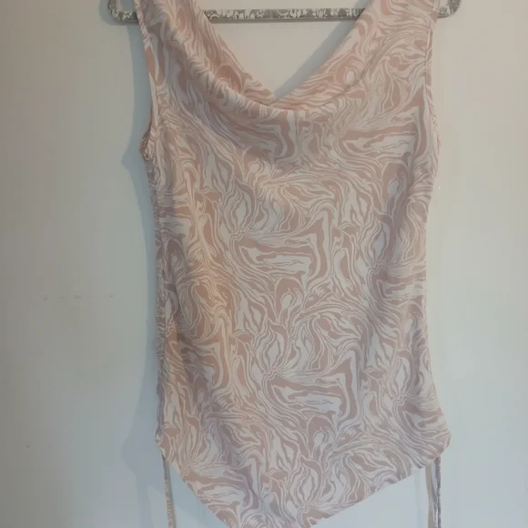 Bliss Swirl Patterned Tank Top in Soft Pink - Picture 6 of 9